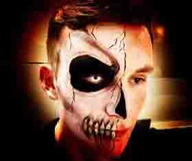 Scary Adult with face painted