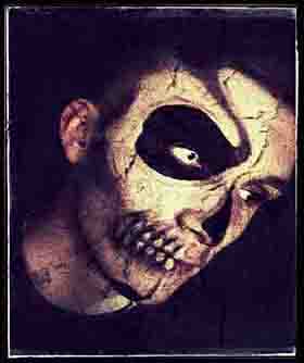 Adult with face painting