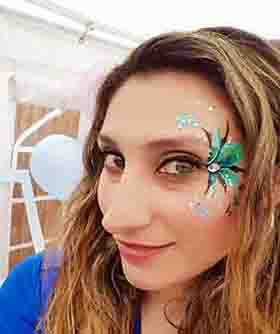 Lady Adult with face painting